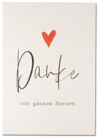 Danke von ganzem Herzen