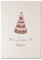 Alles Liebe zur Hochzeit Torte