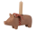 Pig candle holder, Medium, Old rose