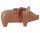 Pig candle holder, Medium, Old rose