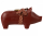 Pig candle holder, Medium, Red