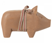 Pig, small, Old rose