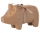 Pig, small, Old rose