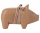 Pig, small, Old rose