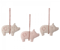 Pig ornament, uni rosa