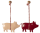 Metal ornament, Pig red