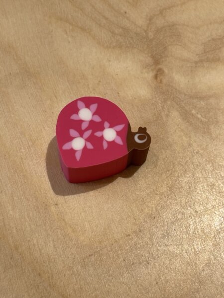 Radiergummi rosa Vogel