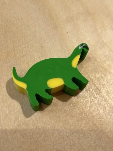 Radiergummi Dino dunkelgrün
