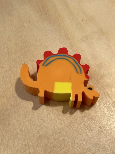 Radiergummi Dino orange